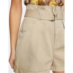 MORGAN Short Ample Taille Haute Ceinturé | 3 SUISSES 10 MORGAN Short Ample Taille Haute Ceinturé | 3 SUISSES -Chic Femme Soldes short ample taille haute ceinture beige 3508104 6984440 40 1140x1140