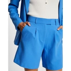 MORGAN Short City Ample Taille Haute | 3 SUISSES 10 MORGAN Short City Ample Taille Haute | 3 SUISSES -Chic Femme Soldes short city ample taille haute bleu 3408116 6474886 86 1140x1140
