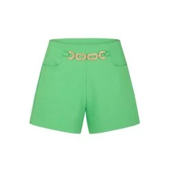 MORGAN Short City Droit Avec Ornement | 3 SUISSES 9 MORGAN Short City Droit Avec Ornement | 3 SUISSES -Chic Femme Soldes short city droit avec ornement vert 3517670 7024170 70 1140x1140