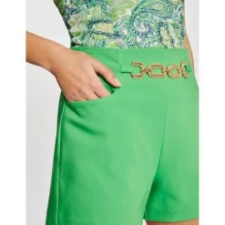 MORGAN Short City Droit Avec Ornement | 3 SUISSES 10 MORGAN Short City Droit Avec Ornement | 3 SUISSES -Chic Femme Soldes short city droit avec ornement vert 3517670 7024172 72 1140x1140
