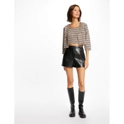 Meilleures ventes -Chic Femme Soldes short city droit simili cuir noir 3408808 6477746 46 1140x1140