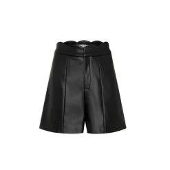 MORGAN Short Droit Simili Cuir | 3 SUISSES -Chic Femme Soldes short droit simili cuir noir 3508018 6984054 54 1140x1140
