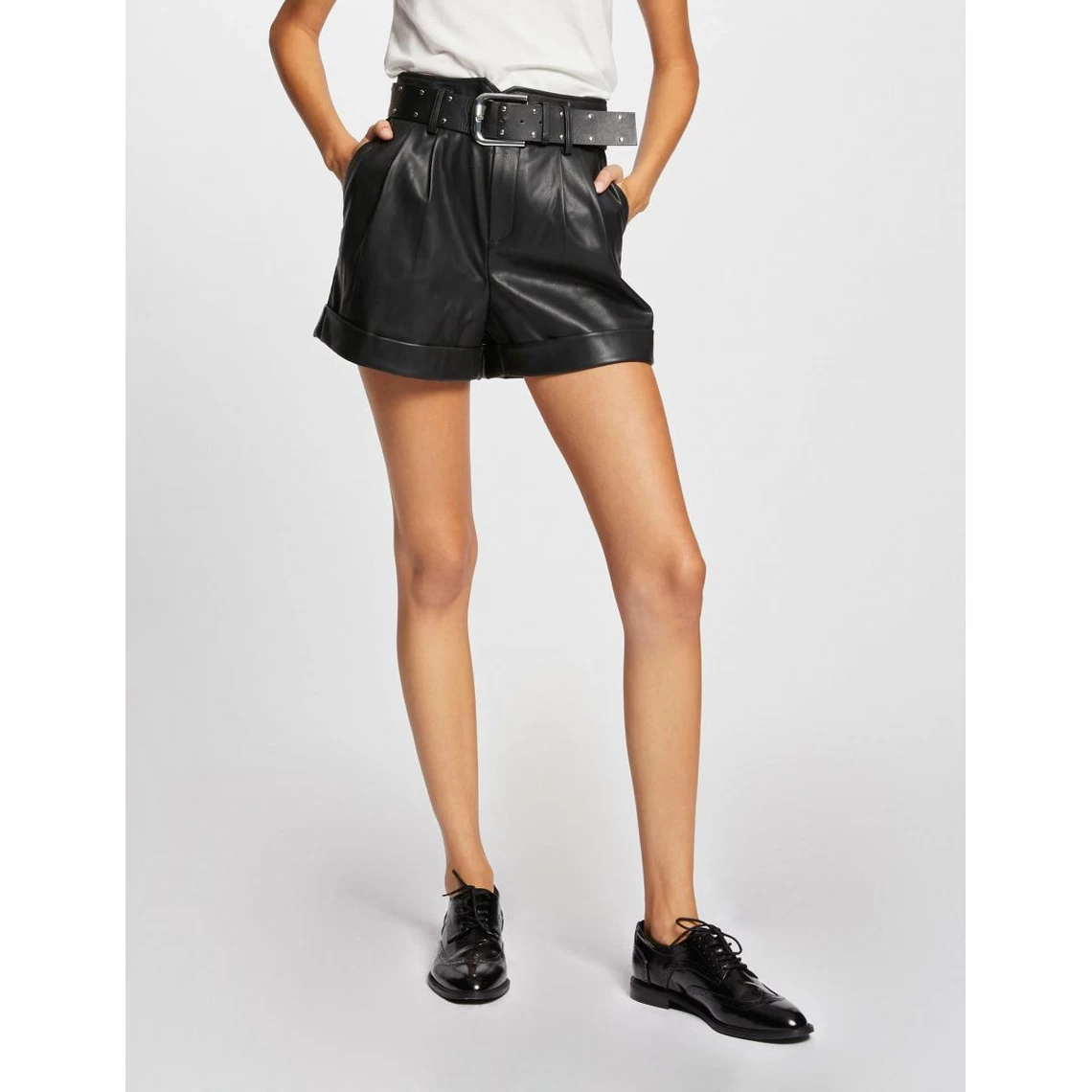 MORGAN Short Droit Taille Haute Ceinturé | 3 SUISSES 3 MORGAN Short Droit Taille Haute Ceinturé | 3 SUISSES