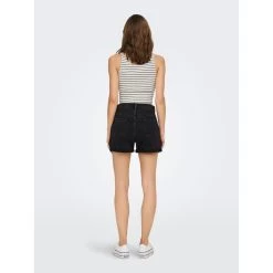 ONLY Short En Denim Noir | 3 SUISSES -Chic Femme Soldes short en denim noir 15196226 3337632 4 1140x1140