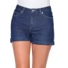 Short En Jean à Revers Ella | Short 3 SUISSES 2 Short En Jean à Revers Ella | Short 3 SUISSES -Chic Femme Soldes short en jean coupe 5 poches bas a revers femme bleu fonce 1183053 1 1140x1140
