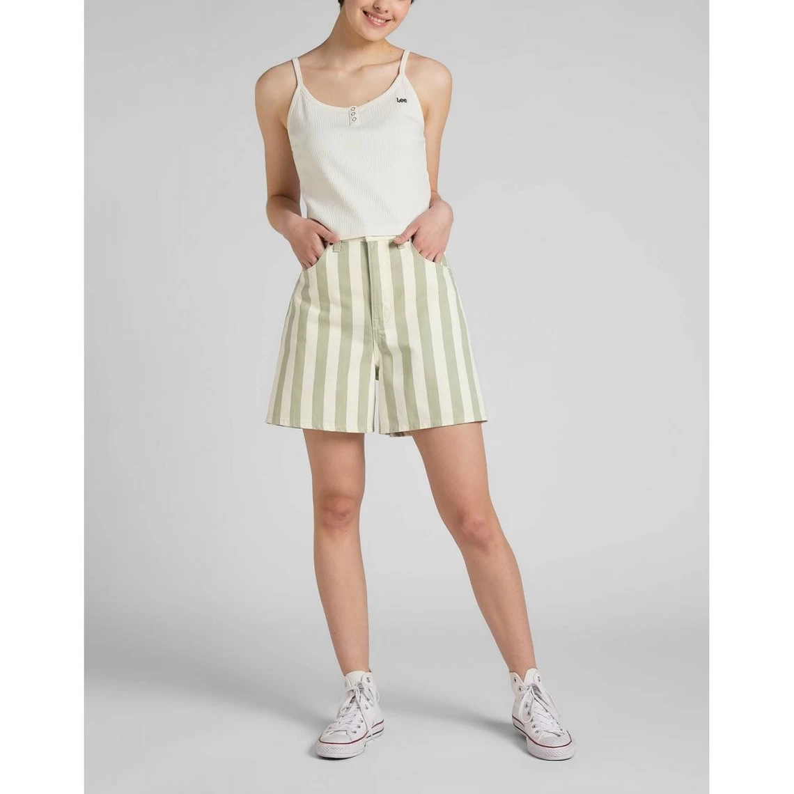 Lee Short Femme à Rayures En Coton | 3 SUISSES 4 Lee Short Femme à Rayures En Coton | 3 SUISSES – Image 2