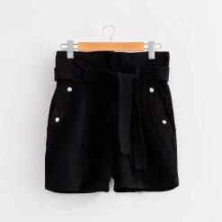 Short Paperbag Denim Noir | Short 3 SUISSES