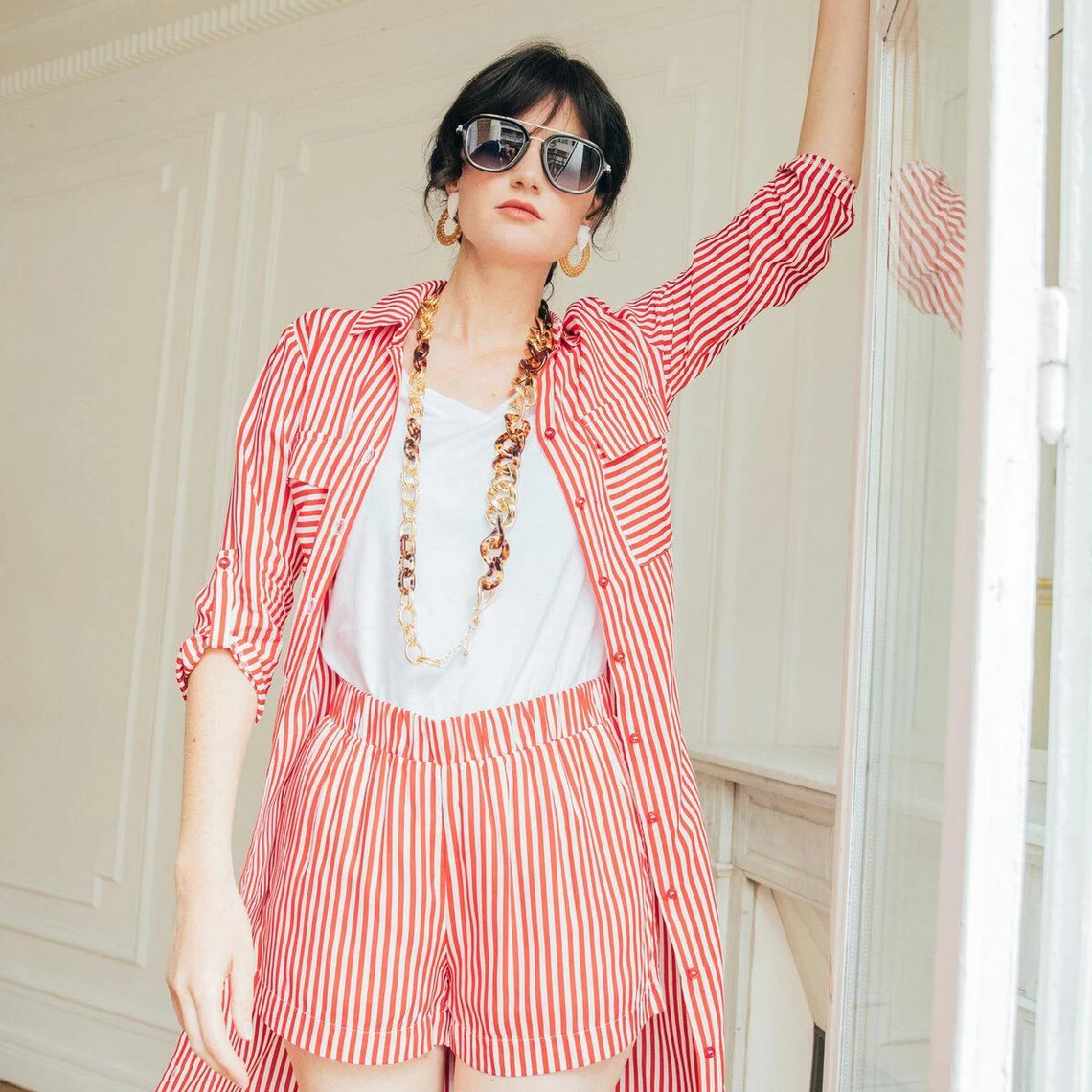 Short Rayé Nika Réédition | Short 3 SUISSES 4 Short Rayé Nika Réédition | Short 3 SUISSES – Image 2