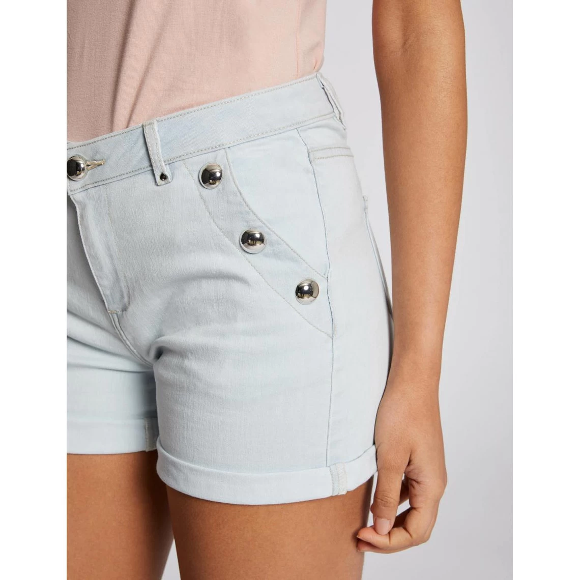 MORGAN Short Slim En Jean à Pont | Short 3 SUISSES 7 MORGAN Short Slim En Jean à Pont | Short 3 SUISSES – Image 5