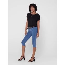 ONLY Shorts Bleu | 3 SUISSES 7 ONLY Shorts Bleu | 3 SUISSES -Chic Femme Soldes shorts bleu 15132505 2448395 1 1140x1140