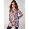 Tunique Imprimée | Manches Longues, Tunique 3 SUISSES -Chic Femme Soldes t shirt tunique imprime manches longues 3213049 1 1140x1140