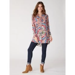 Tunique Imprimée | Manches Longues, Tunique 3 SUISSES 8 Tunique Imprimée | Manches Longues, Tunique 3 SUISSES -Chic Femme Soldes t shirt tunique imprime manches longues 3213049 3 1140x1140
