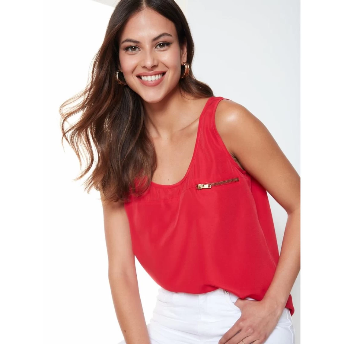 Top Sans Manches Avec Fermeture éclair Sur La Poitrine | 3 SUISSES 5 Top Sans Manches Avec Fermeture éclair Sur La Poitrine | 3 SUISSES – Image 3