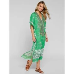 Tunique Caftan, Imprimé Ethnique | 3 SUISSES 8 Tunique Caftan, Imprimé Ethnique | 3 SUISSES -Chic Femme Soldes tunique caftan imprime ethnique 3411634 6496292 92 1140x1140