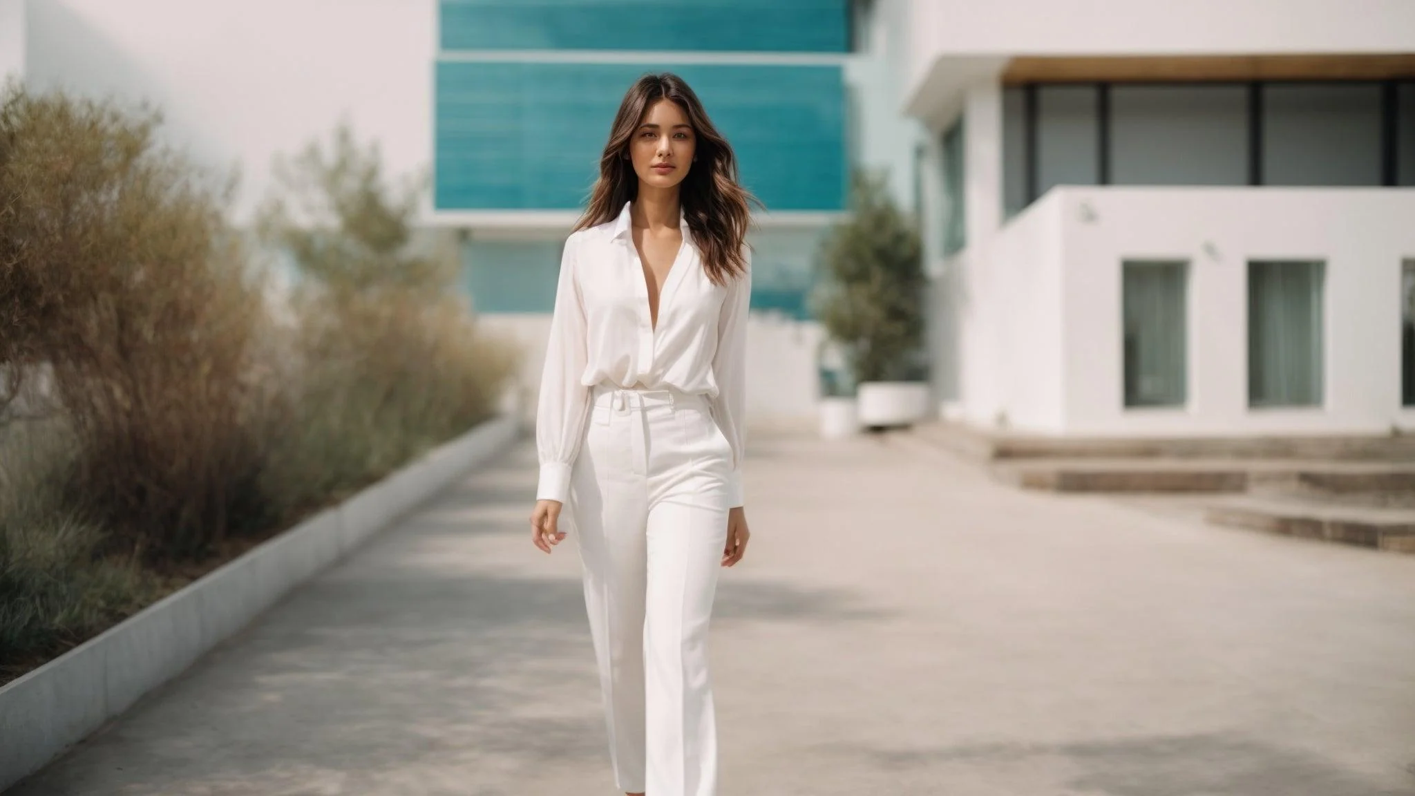 Chic Femme Soldes -Chic Femme Soldes Default une femme brune qui porte un pantalon tailleur avec un 0